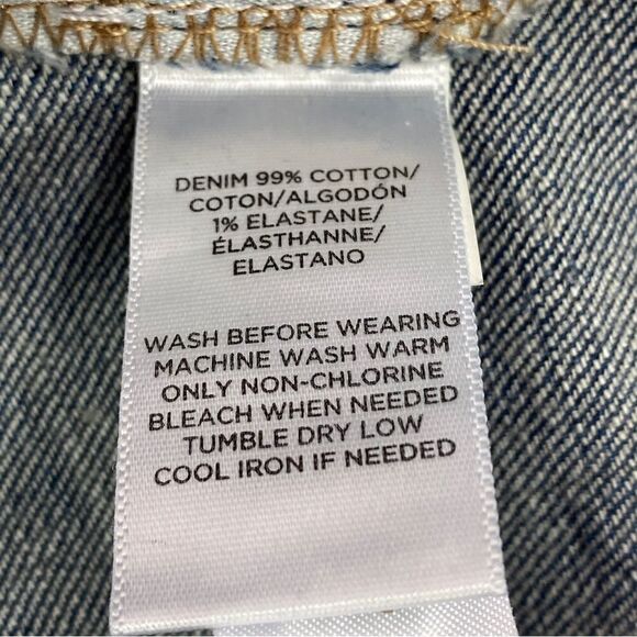 Loft Floral Embroidered Boyfriend Jeans Cropped Raw Hem Blue 4 27 - Picture 12 of 14